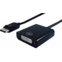 SECOMP STANDARD DisplayPort Male to DVI-D Single Link Female Adapter Cable, 15cm, Black (11.55.3202)