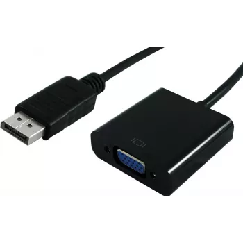 SECOMP STANDARD DisplayPort to VGA Adapter Cable, DP Male to VGA Female, 1m, Black (S3201-10)