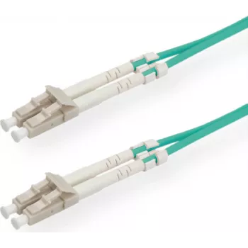 SECOMP STANDARD Fiber Optic Patch Cable OM3 50/125µm LC/LC Duplex Turquoise 2m S1802