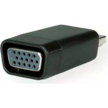 SECOMP STANDARD HDMI to VGA Adapter with Audio, HDMI Male to VGA Female, Full HD 1080p, Black S3208