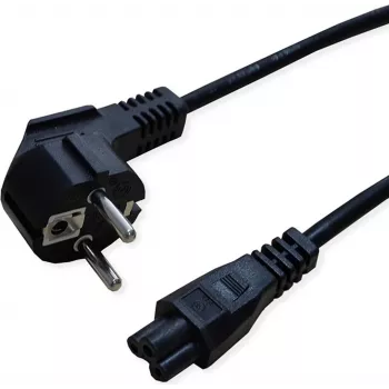 SECOMP STANDARD Power Cable, 3-Pin Notebook Socket, Black, 1.8 m (S2308)