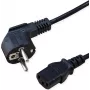 SECOMP STANDARD Power Cable, Straight IEC Socket, Black, 1.8 m (S2309)