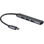 SECOMP STANDARD USB 2.0 Hub, USB-C Connection, 4x USB-A Ports (3x USB 2.0 + 1x USB 3.2 Gen1) (S3017)