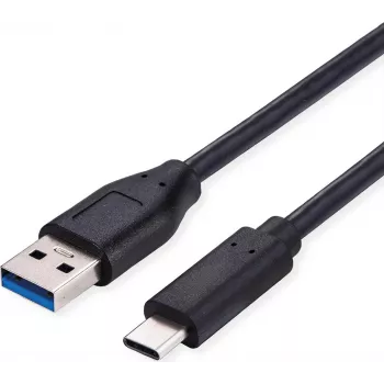 SECOMP Standard USB 3.2 Gen 1 Cable, USB A to C, 0.5 m, Black (S3015)