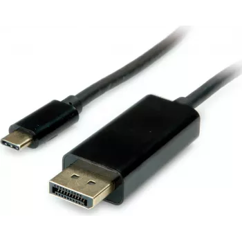 SECOMP STANDARD USB-C to DisplayPort Adapter Cable 1m 4K@60Hz Black S3732
