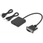 SECOMP STANDARD VGA + Audio to HDMI Adapter Cable, 0.23 m, Black S3211