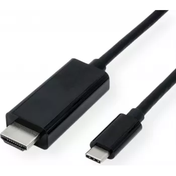 SECOMP USB-C to HDMI Adapter Cable, 4K, 2 m, Black S3731