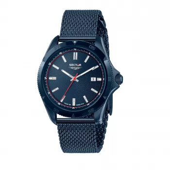 SECTOR MAN R3253231004 43mm Blue Dial Stainless Steel Quartz Watch