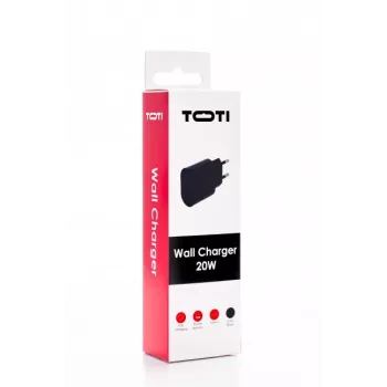 SEEK TOTI 20W USB-C PD Fast Wall Charger, Black