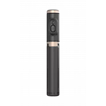 SEEK TOTI Selfie Stick with Hidden Design Stable Tripod Q12, Black