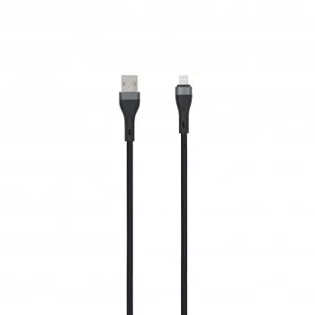 SEEK TOTI USB-A to Lightning 2m Braided Cable 2A (Non-MFI) Black