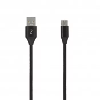 SEEK TOTI USB A to Micro USB, 2m Braided Cable 2A, Black