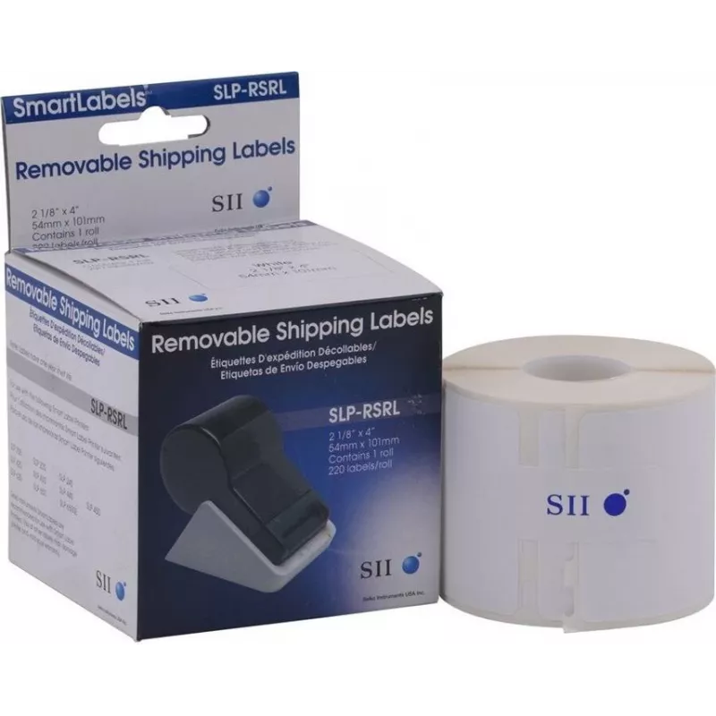 SEIKO II Shipping Labels White 54x101mm Direct Thermal Labels 220 Labels per Roll