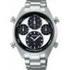 SEIKO SFJ001P1 Men's Solar Quartz Chronograph Watch 42mm Stainless Steel