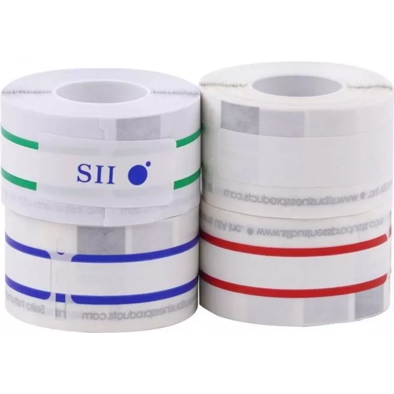 Seiko SLP-4AST Assorted Colour Address Labels - 28 x 89 mm, 520 Labels (4 Rolls of 130) for Smart Label Printer 420/425/430/440/450 16.06.2037