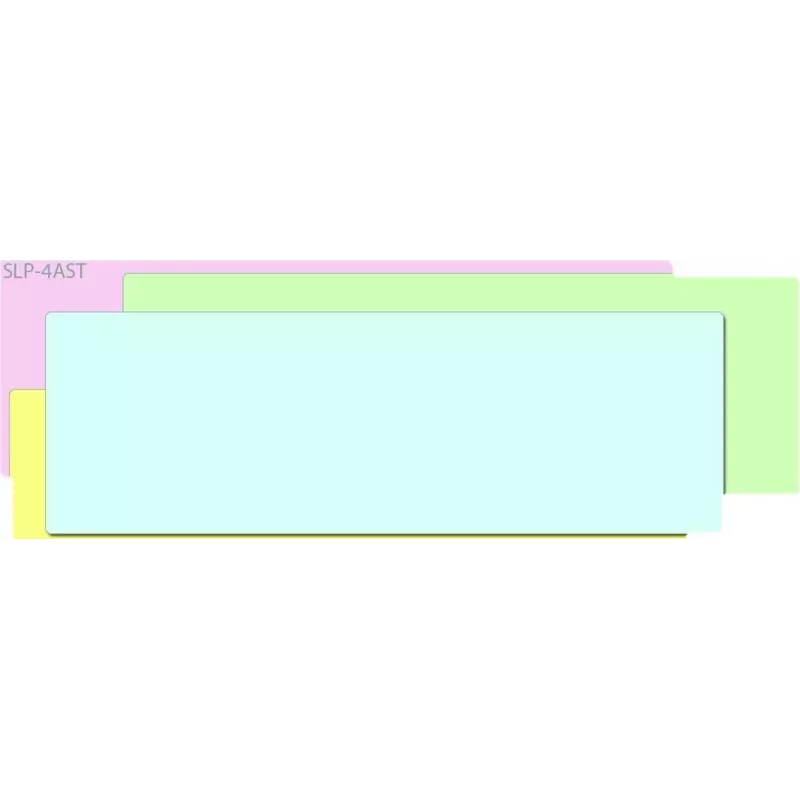 Seiko SLP-4AST Assorted Colour Address Labels - 28 x 89 mm, 520 Labels (4 Rolls of 130) for Smart Label Printer 420/425/430/440/450 16.06.2037