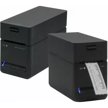 SEIKO SLP-720RT Wireless LAN Label Printer, 300 dpi Direct Thermal, USB/Ethernet/Wi-Fi, Automatic Cutter, Black/Grey