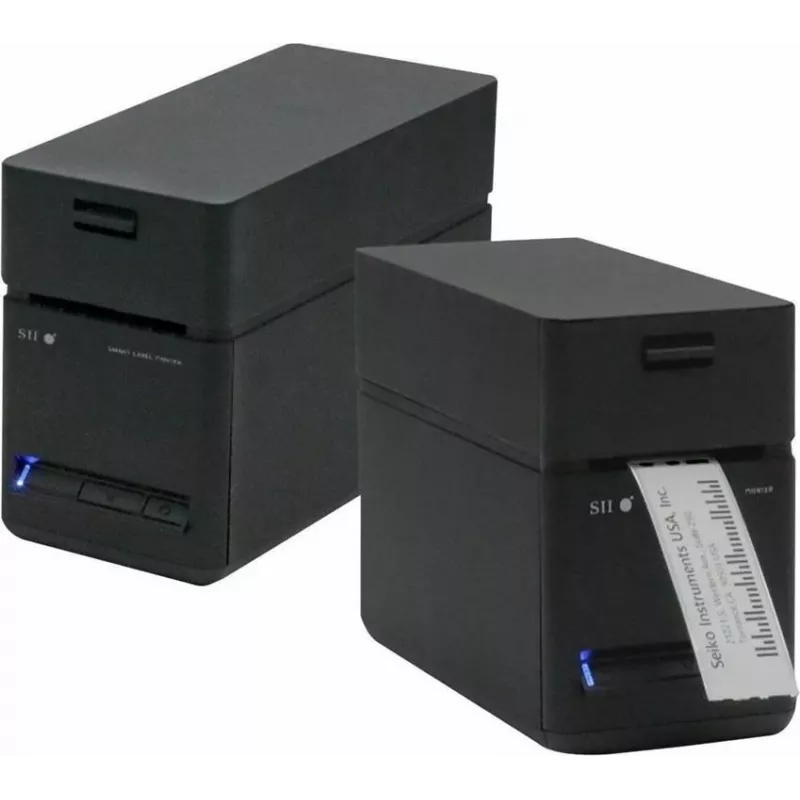 SEIKO SLP-720RT Wireless LAN Label Printer, 300 dpi Direct Thermal, USB/Ethernet/Wi-Fi, Automatic Cutter, Black/Grey