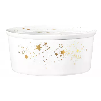 SELTMANN LIBERTY GOLDEN STARS Serving Bowl with Lid 21x9 cm