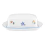 Seltmann Sonate Nostalgia Porcelain Butter Dish, White, Rectangular, Dishwasher & Microwave Safe