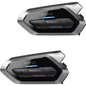 Sena 50R-02D Motorcycle Bluetooth Intercom System with Mesh 2.0, Dual Pack, Sound by Harman Kardon