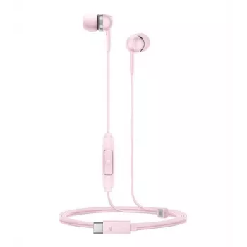 Sennheiser CX 80U Wired In-Ear Headphones with Microphone and In-Line Remote, Sakura Pink, 17 Hz - 20 kHz