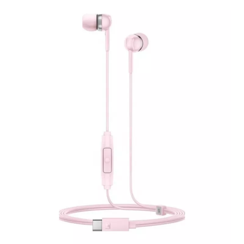 Sennheiser CX 80U Wired In-Ear Headphones with Microphone and In-Line Remote, Sakura Pink, 17 Hz - 20 kHz