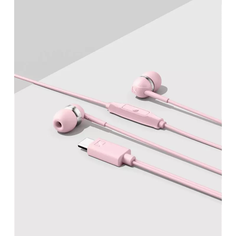 Sennheiser CX 80U Wired In-Ear Headphones with Microphone and In-Line Remote, Sakura Pink, 17 Hz - 20 kHz