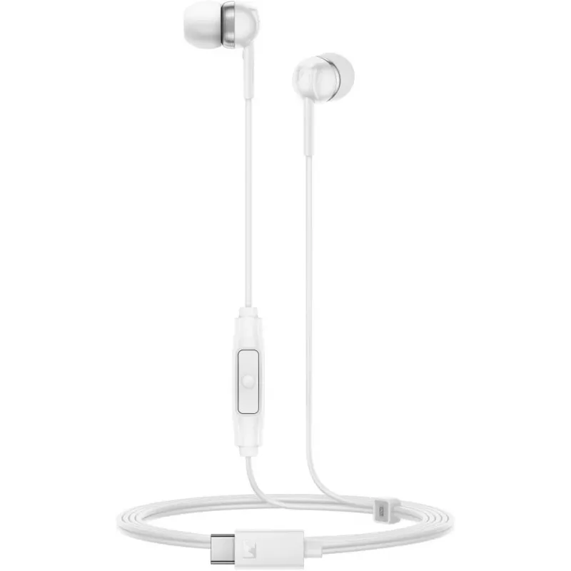 Sennheiser CX 80U Wired USB-C Earphones with Microphone, White