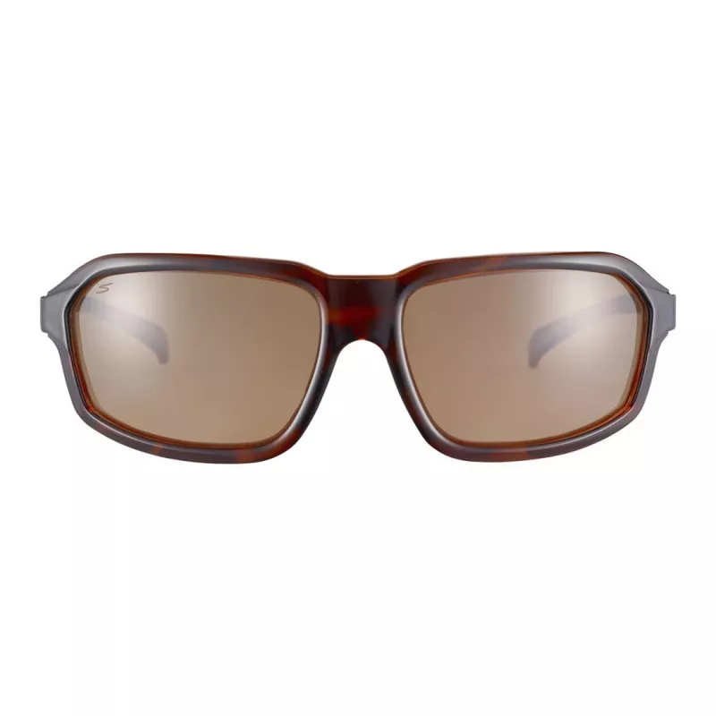 SERENGETI Men's Sassari SS571004 Sunglasses - Satin Black Frame, Drivers Photochromic Amber Lens, 63mm