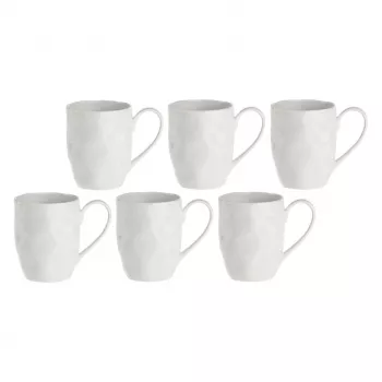 Set of 6 Porcelain Mugs LA PORCELLANA BIANCA Bianca Collection
