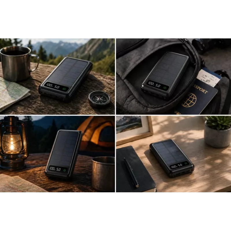 Setty Solar Power Bank SLR-120 20000 mAh Black