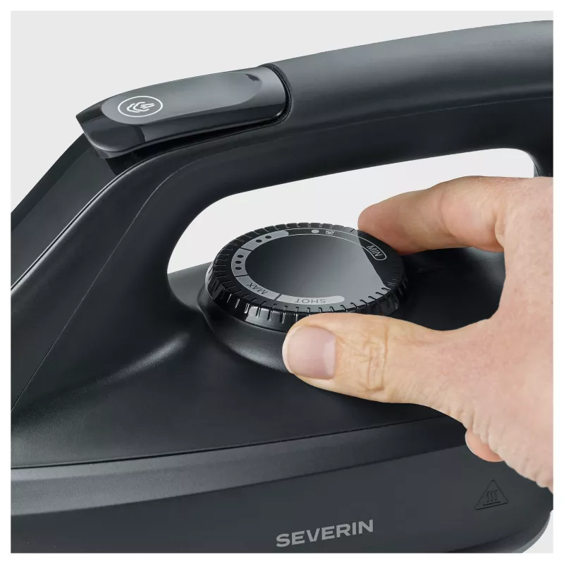Severin BA 3192 Steam Ironing Station – 2400W, 5.5 bar, Ceramic Soleplate, Matt Black