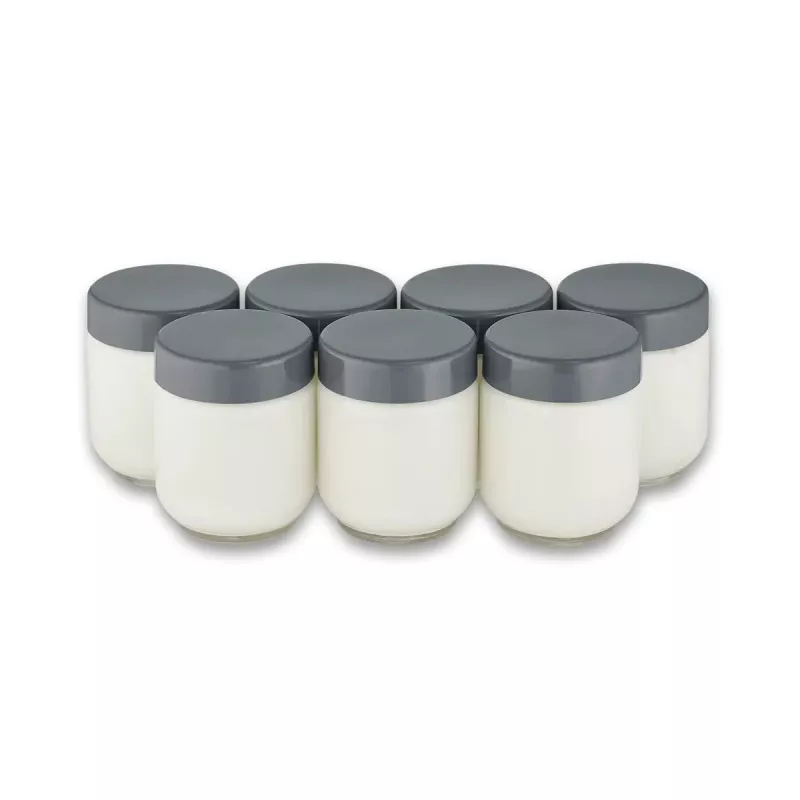 Severin JG 3510 Yoghurt Maker, 7 x 150 ml Glass Jars, 13 W, White