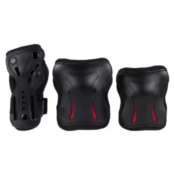 SFR Triple Pads Set Candi L - Knee, Elbow & Wrist Guards for Roller Skating, Skateboarding, Scootering, Cycling