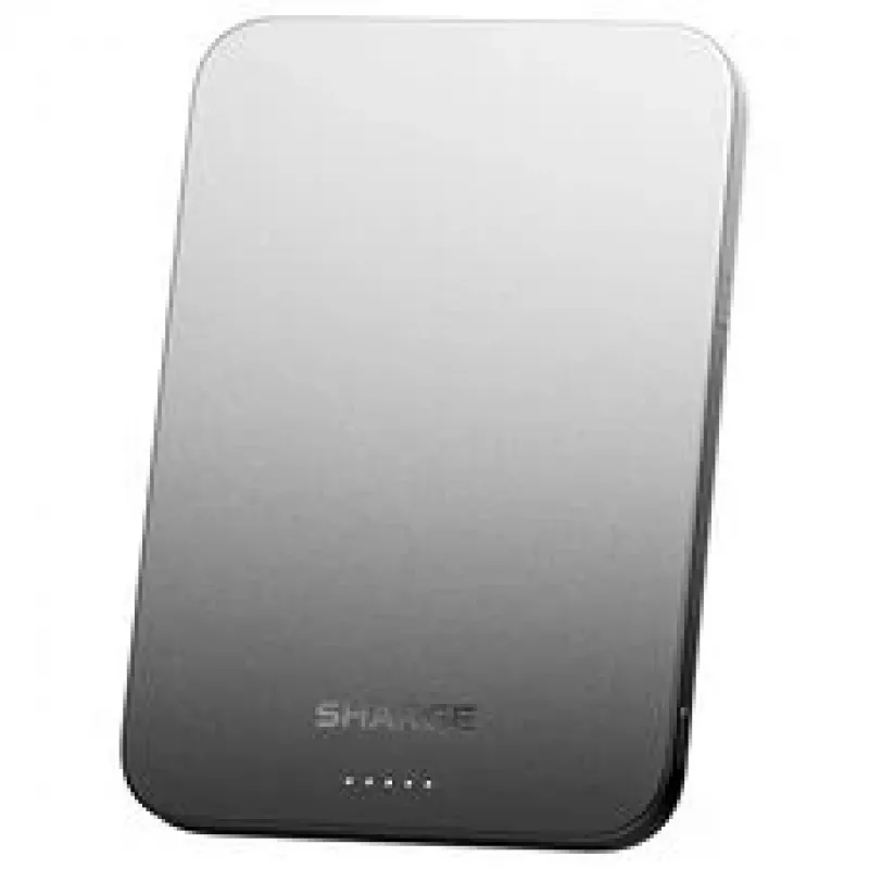 SHARGE AeroMag Air Power Bank 5000mAh Qi2 15W Wireless 20W USB-C PD Black YDD-AEROMAGAIR-M6