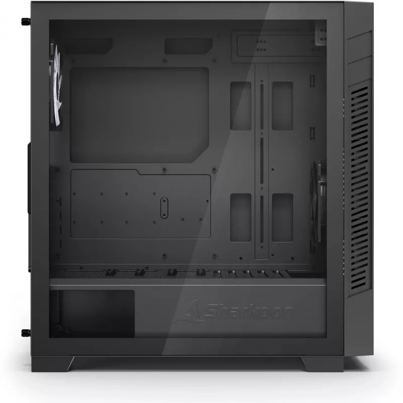 Sharkoon S25-W2 ARGB Black Tempered Glass Midi Tower Case (Model 2026)
