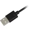 SHARKOON USB 2.0 Cable, USB-A Male to USB-C Male (Black, 2 m)