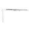 Shelly PbS·Raex Extendable Curtain Rod 2.3m - 4m, Metallic, 28mm Diameter, 10kg Load