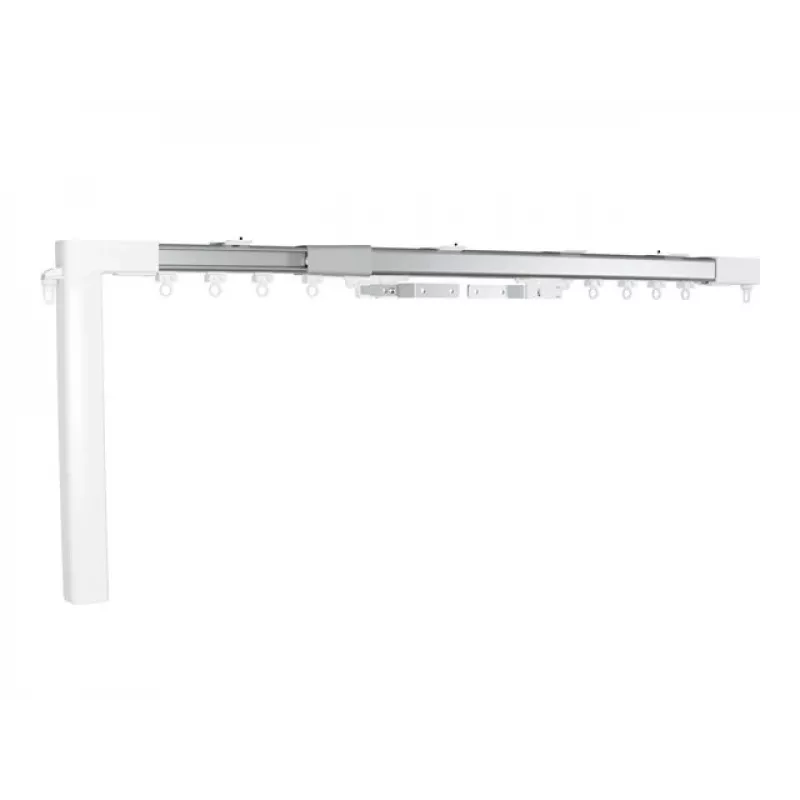 Shelly PbS·Raex Extendable Curtain Rod 2.3m - 4m, Metallic, 28mm Diameter, 10kg Load