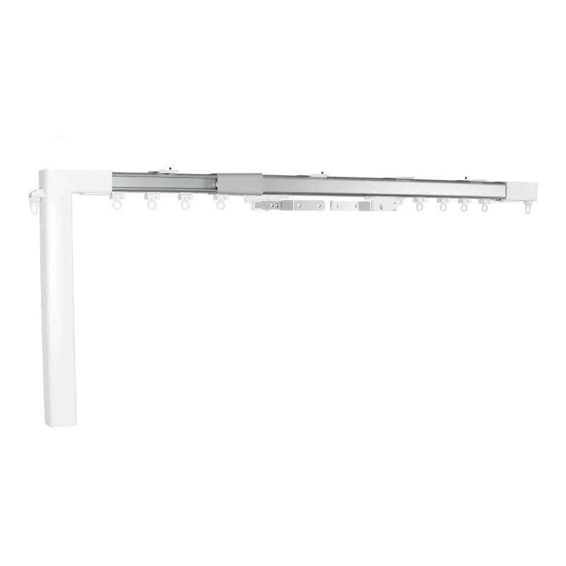 Shelly PbS·Raex Extendable Curtain Rod 2.3m - 4m, Metallic, 28mm Diameter, 10kg Load