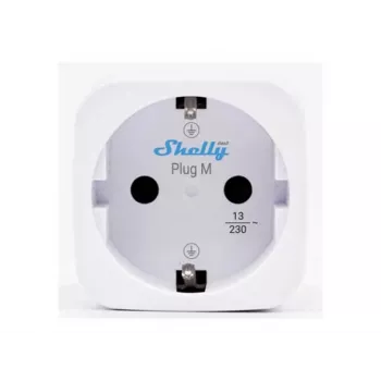 Shelly Plug M Gen3 White 4-Pack Energy Monitoring Smart Plug, 13A, Wi-Fi & Bluetooth