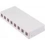 SHIVERPEAKS 8-Port Keystone Surface Mount Box, White BS08-10119