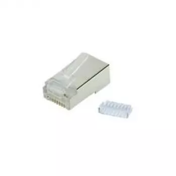 SHIVERPEAKS BASIC-S 100-Pack Cat.6a Shielded RJ45 Modular Plugs 8P8C with Gold-Plated Contacts BS72061-R