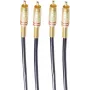 shiverpeaks BASIC-S 2x RCA to 2x RCA Audio Cable 2.5m Black/Gold BS40224