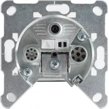 SHIVERPEAKS BASIC-S Antenna Socket SAT+BK with Clamp Technology, 1 dB, End Socket, 3 Outputs (TV/Radio/SAT), Flush-Mount BS15-93001