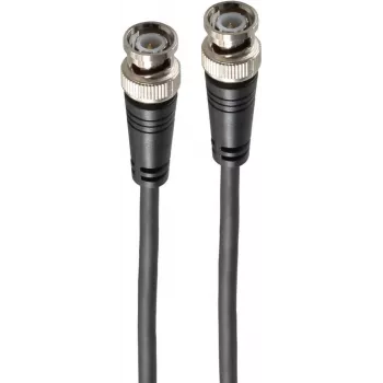 shiverpeaks BASIC-S BNC Male to BNC Male RG59 Coaxial Video Cable, 75 Ohm, 1 m, Black BS77601