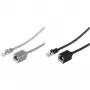 shiverpeaks BASIC-S Cat. 6A S/FTP Patch Cable Extension, Grey, 0.5 m, Halogen-Free, RJ45 Male to Female BS08-62010