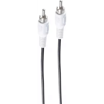 SHIVERPEAKS BASIC-S Mono RCA Audio Cable, 5.0 m, Black, Polybag BS40005