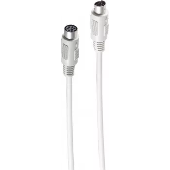 SHIVERPEAKS BASIC-S PS/2 Extension Cable, 6-pin Mini DIN Male to Female, 3.0 m, Black BS78106-3